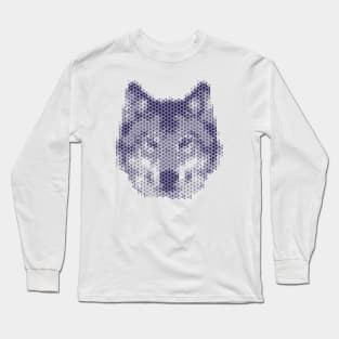 Kumiko Wolf Animal Portrait Long Sleeve T-Shirt